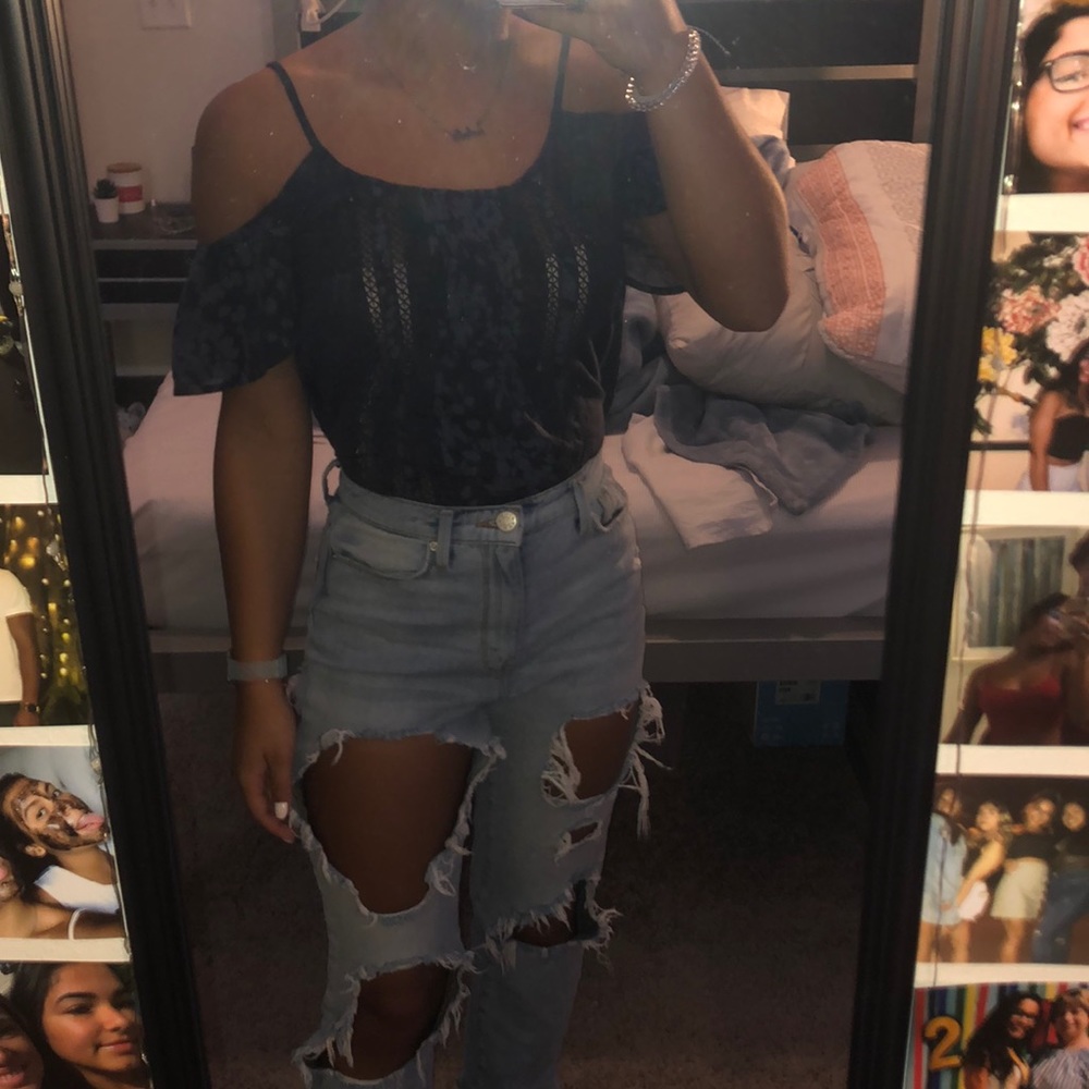 Abercrombie & Fitch off the shoulder.